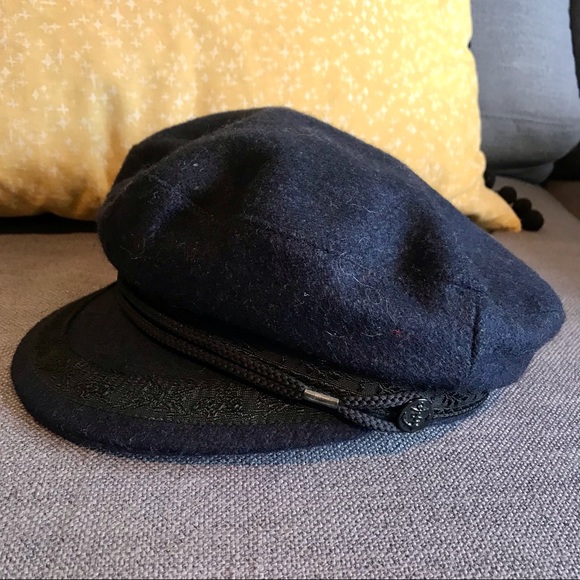 Vintage Navy Wool Fisherman’s Hat, Made in France, 1960s/70s, Women’s Small - Picture 5 of 5